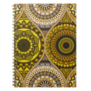 Pattern with mandalas. Vintage decorative elements Notebook