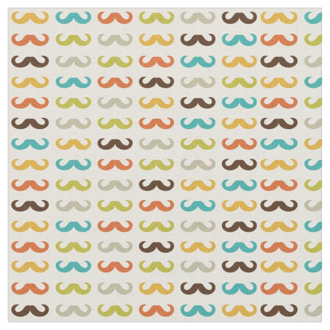 Pattern with moustache fabric (Close Up)
