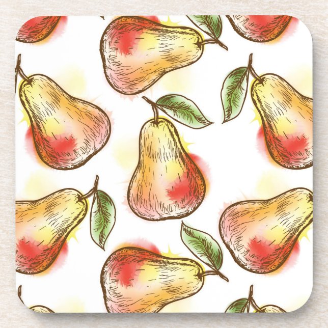Pattern with pear coaster (Front)