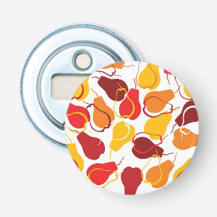 Pattern with pears bottle opener