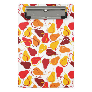 Pattern with pears mini clipboard