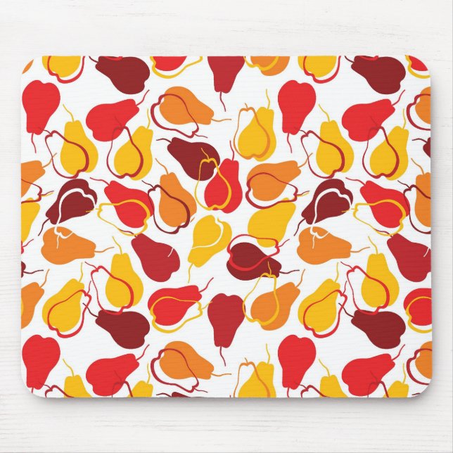 Pattern with pears mouse pad (Front)