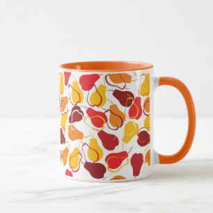 Pattern with pears mug
