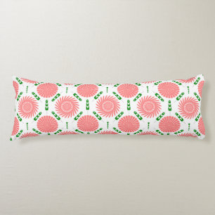  pattern with pink flowers   body cushion