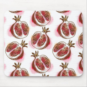 Pattern with pomegranate mouse pad