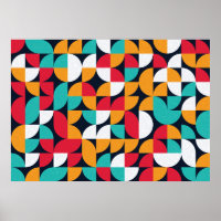 Pattern with random colored triangles Generative A