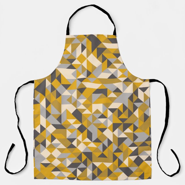 Pattern with random coloured Diamonds Generative A Apron (Front)