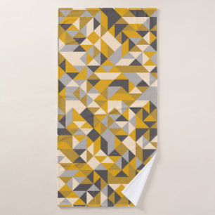 Pattern with random coloured Diamonds Generative A Bath Towel