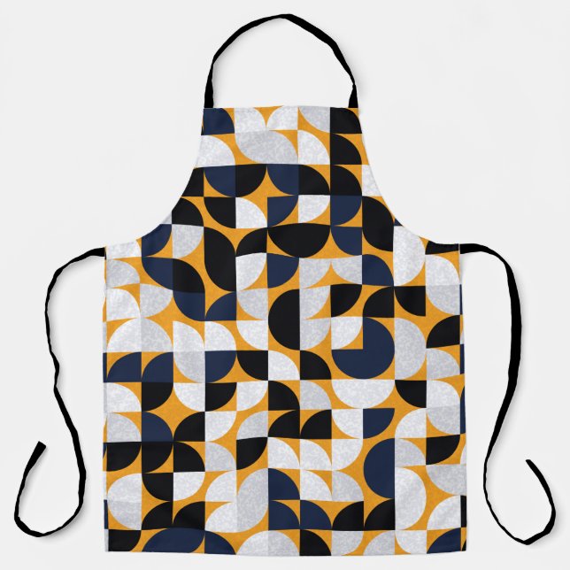 Pattern with random coloured triangles Generative  Apron (Front)