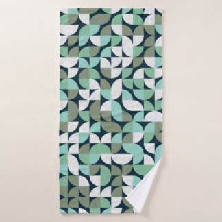Pattern with random coloured triangles Generative  Bath Towel