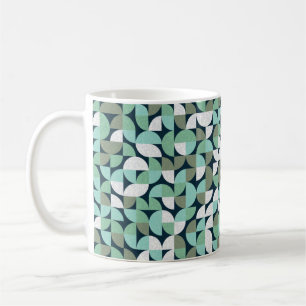 Pattern with random coloured triangles Generative Coffee Mug