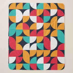Pattern with random coloured triangles Generative Sherpa Blanket