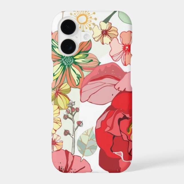 Pattern with red flowers (Back)