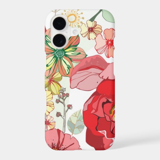 Pattern with red flowers (Back)