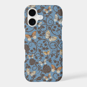 pattern with roses and butterfly