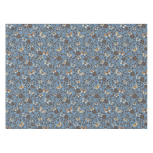 pattern with roses and butterfly tablecloth