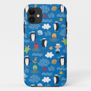 pattern with sea theme Case-Mate iPhone case