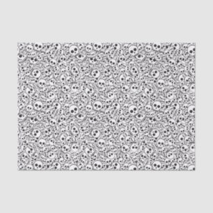 Pattern with skulls tissue paper