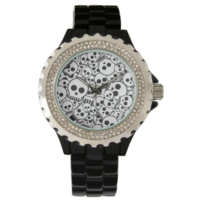 Pattern with skulls watch (Front)