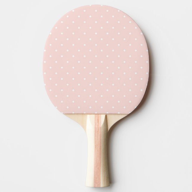 Pattern with white polka dots 2 ping pong paddle (Front)