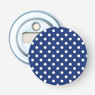 Pattern with white polka dots bottle opener