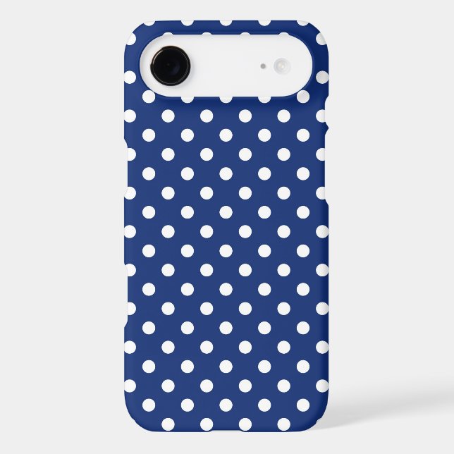 Pattern with white polka dots Case-Mate iPhone case (Back)
