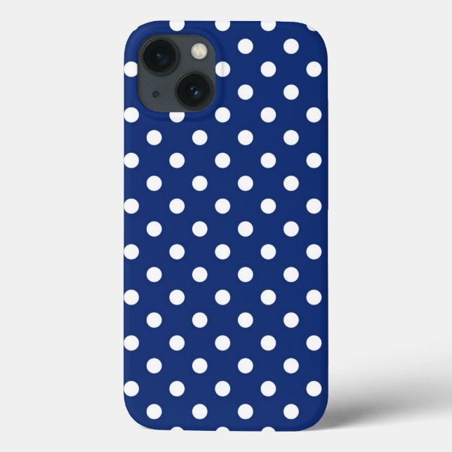 Pattern with white polka dots Case-Mate iPhone case (Back)