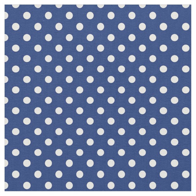 Pattern with white polka dots fabric (Close Up)