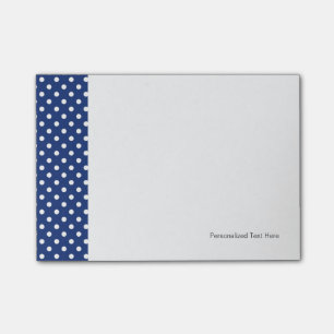 Pattern with white polka dots post-it notes