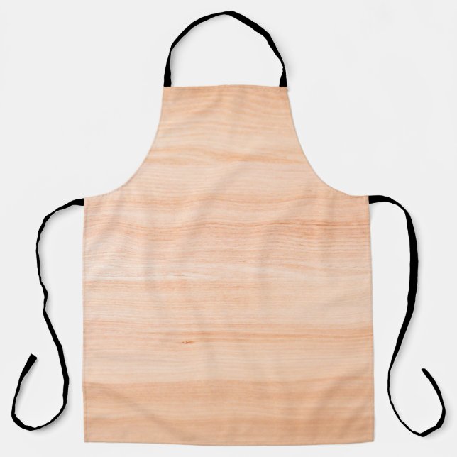 Pattern wood retro wooden surface apron (Front)