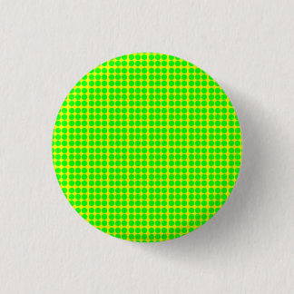 Pattern: Yellow Background with Green Circles 3 Cm Round Badge