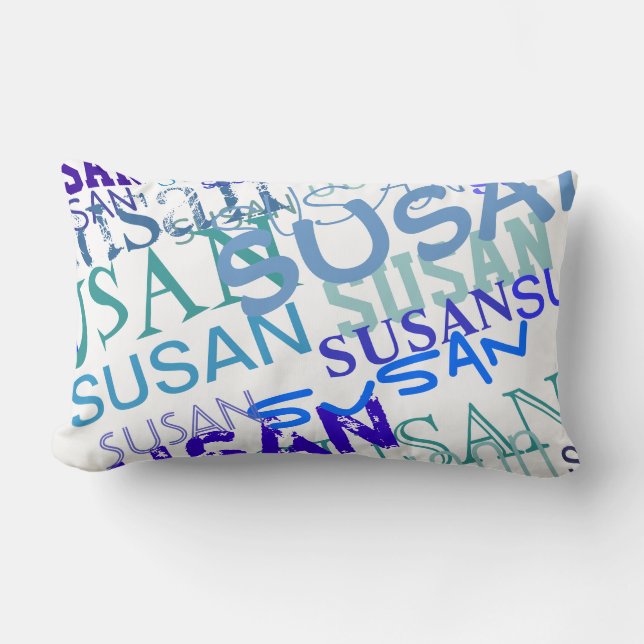 pattern your name lumbar cushion (Front)