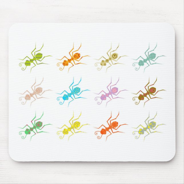 Patterned Ants Mouse Pad (Front)