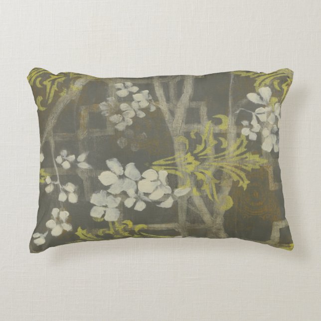 Patterned Blossom Branch I Decorative Cushion (Front)