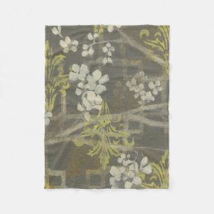Patterned Blossom Branch I Fleece Blanket