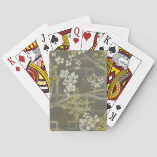 Patterned Blossom Branch I Playing Cards