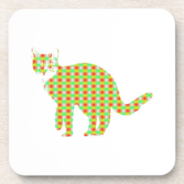 Patterned Cat Coaster (Front)
