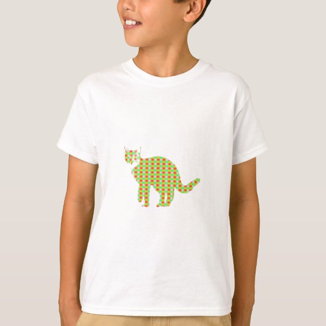 Patterned Cat T-Shirt (Front)