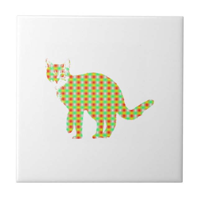 Patterned Cat Tile (Front)