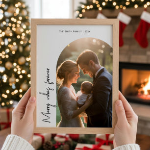 Patterned Christmas Card, Merry Vibes Forever, Fes Holiday Card