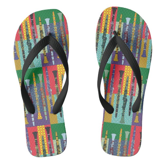 Patterned Clarinets Jandals (Footbed)