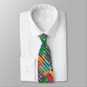 Patterned Clarinets Tie