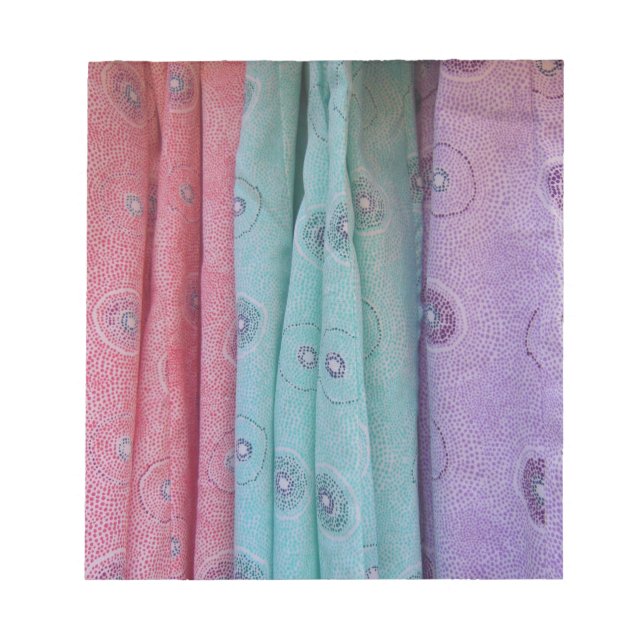 Patterned Colourful Cloth Notepad (Front)