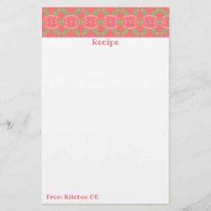Patterned Design Accent Stationery