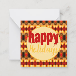Patterned Design With Red Card