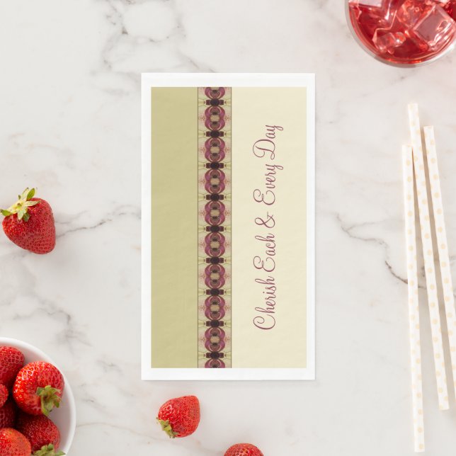 Patterned Detail With Burgundy Napkin (Insitu)