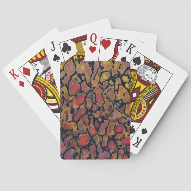 Patterned Dinosaur Bone Playing Cards (Back)