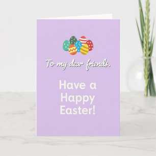 Patterned Easter Ovals Card