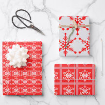 Patterned Festive Snowflake Assortment.