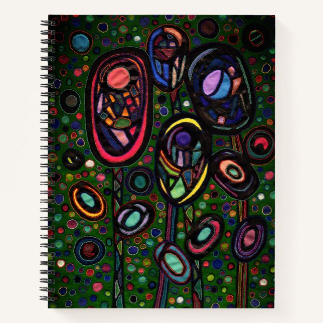 Patterned flowers notebook (Front)